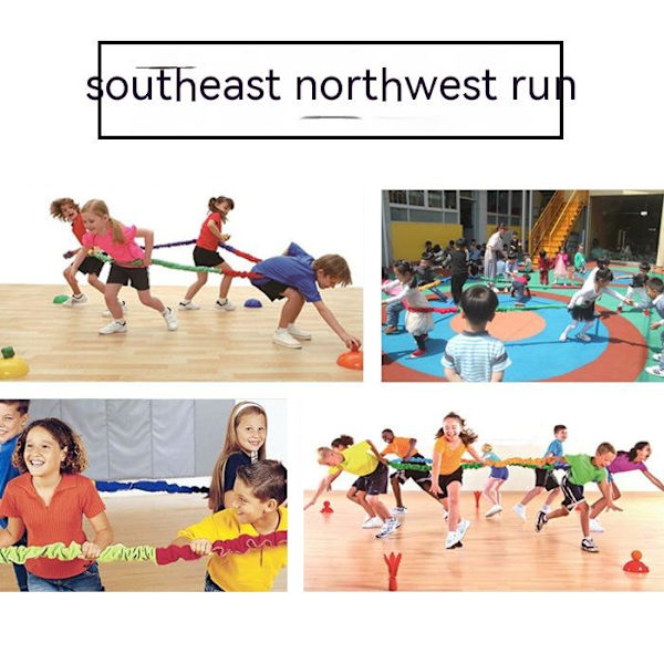Samarbets Elastiskt Band, Mjukt Teamwork, Lagbyggande Spel, 6m Samarbets Elastiskt Band