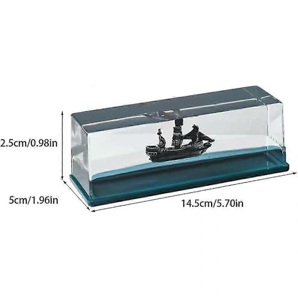 Titanic Cruise Ship Acrylic Fluid Drift Bottle Ornament - Exquisite & Unique Gift, Never Sinks