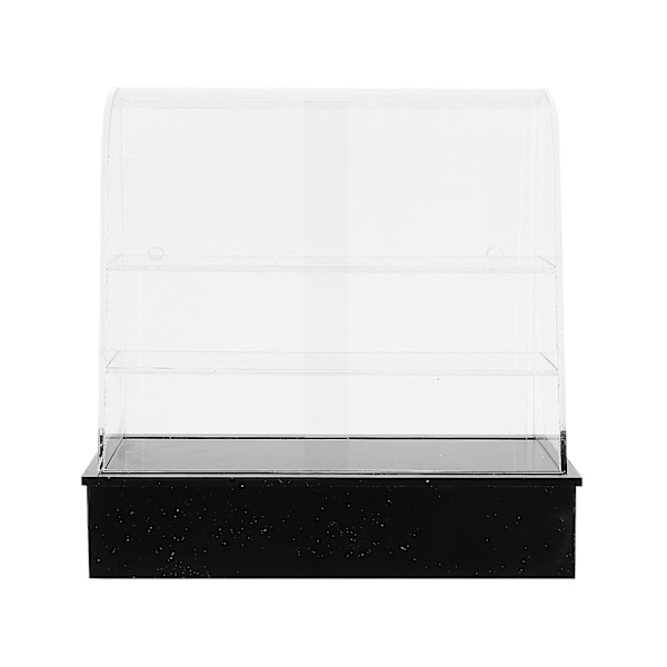 Mini Snack Kage Skab Skydedør Miniature Mad Brød Bage Køkken Tilbehør Sort 13.3x13.1cm Black 13.3x13.1cm