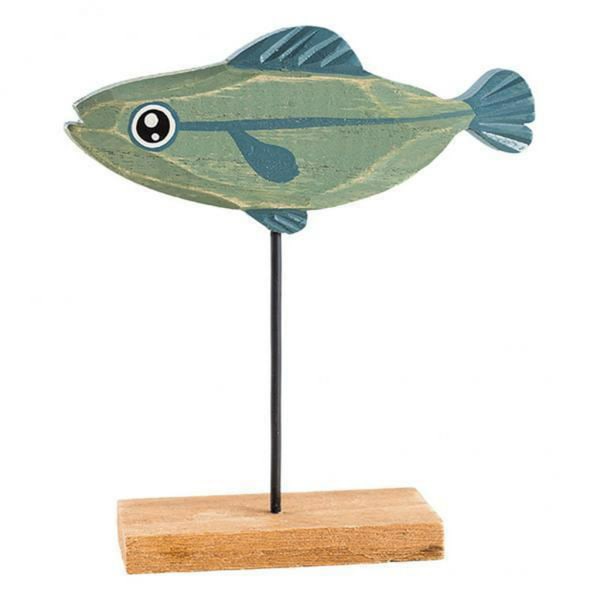 Sjarmerende Fiskepynt, Frittstående, Håndverkdekorasjon, Pynt til Skrivebordsdekorasjon