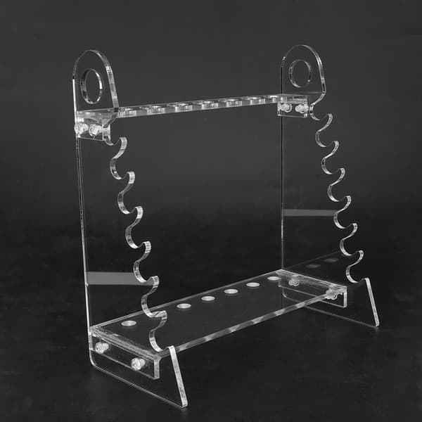 Organic Glass Pipette Rack with 1.5 cm Hole Diameter