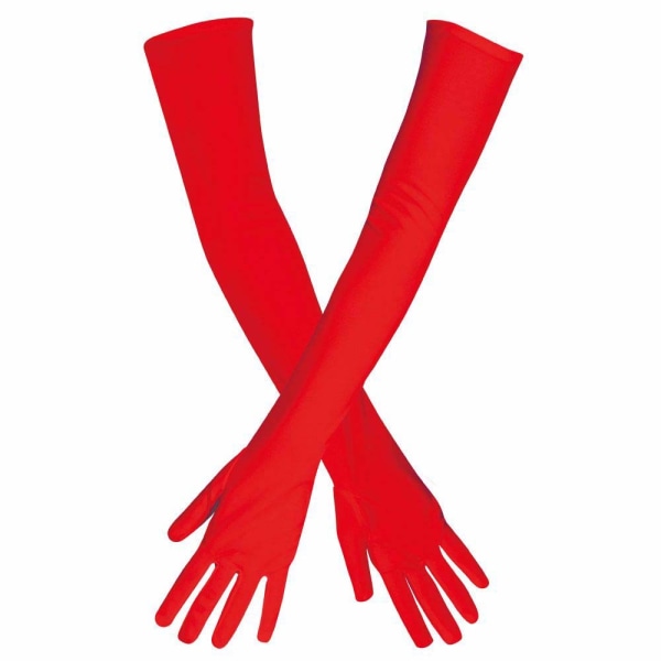 5 par Handskar, extra långa, glänsande tyg, Popstar, Hollywooddräkt, Tillbehör för karneval, karnevalsfest