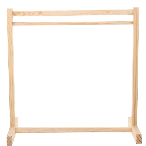Kreativ dockkläder i trä, hängande ställning, hushållsdockkläder, klädhängare i trä, 30 cm