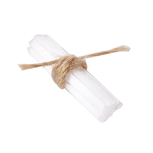 10 stk Naturlige Store Selenit Krystalstave / Pinde 5-6cm -- CrystalBY