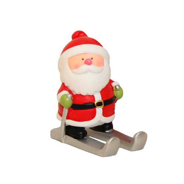 Juletræspynt, telefonholder, tabletstativ i form af julemanden, 7*4*8cm