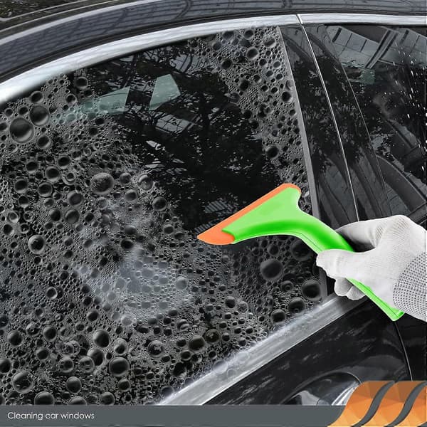 1 pc Window Squeegee with Handle, Flexible Rubber Squeegee, Shower Squeegee, for Glass, Mirrors, Car Windows, Bathroom