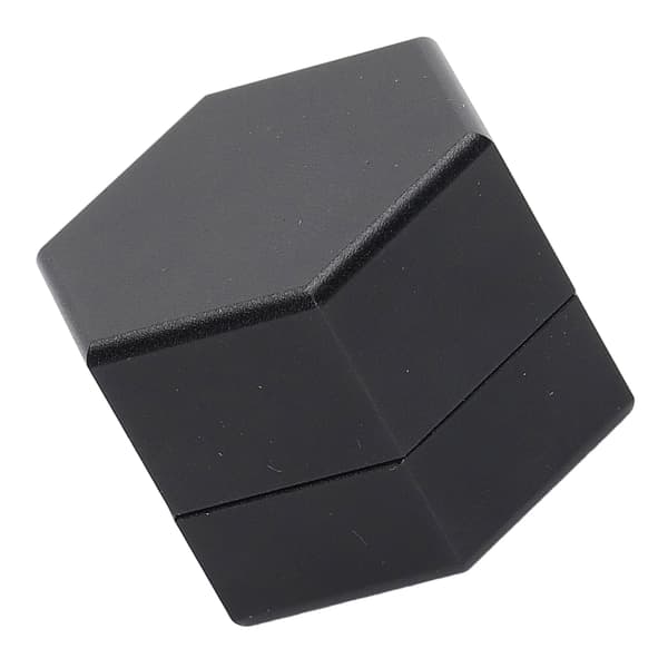 Mini Bærbar Billard Kridt Etui Sekskantet Pool Kø Kridt Boks Holder Billard Tilbehør Sort