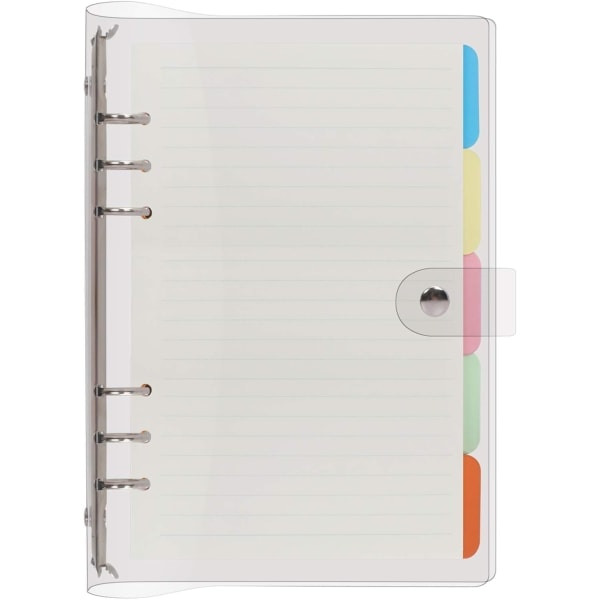 A5 Ring binder 6 Round Ring binder Transparent