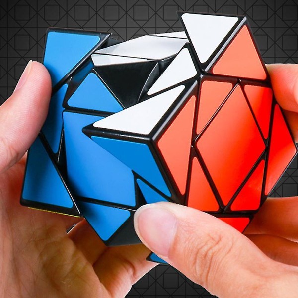 Uregelmessig Rubik's Cube Puslespill Fingerleker Hjernetrening Profesjonell hastighet Rubik's Cube Pedagogiske leker for barn