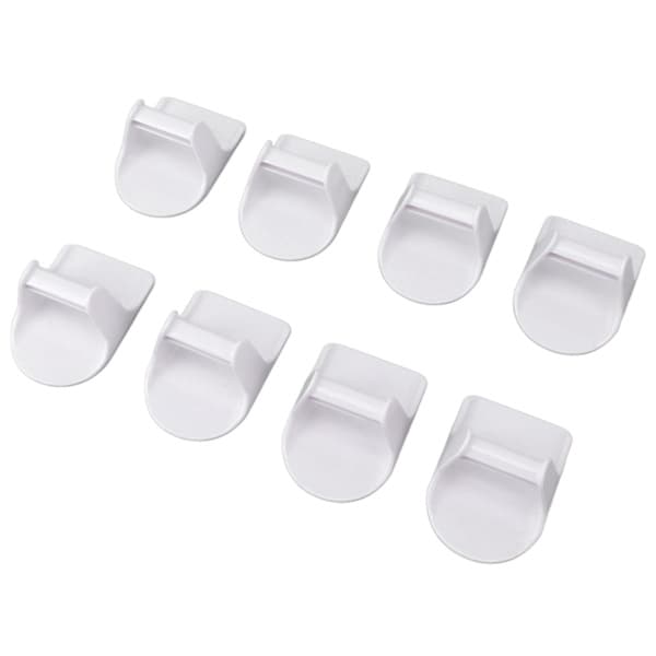 8 Pieces Spray Bottle Holder ABS Space Saving Strong Self-Adhesive Spray Bottle Hooks Suitable for Home Cabinets
