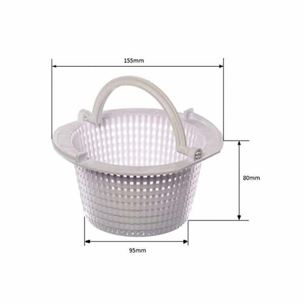 Above-ground Pool Skimmer Basket with Handle – Polypropylene Replacement Filter