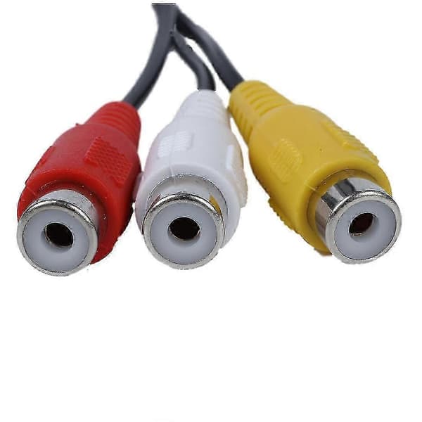 4-benet S-video til 3 RCA hun TV-adapter laptopkabel