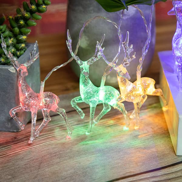 LED-lykta julälg ljusslinga sika hjort modellering lampor
