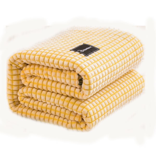 Hudvenlig tæppe Enkel tæppe af mælkefleece Tyk varm koral fleece tæppe (100*120CM)