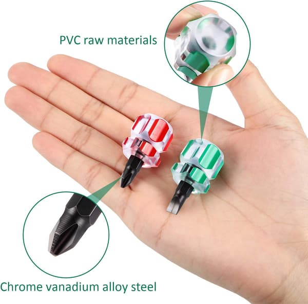 Mini Screwdriver Tool Kit for Sewing Machine Includes Flat/Slotted Screwdriver and Phillips Screwdriver for DIY Repair