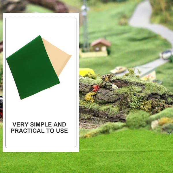 Artificial Grass Mat for Sand Table Model, Cuttable Artificial Grass Decoration 41x100cm with PVC Box