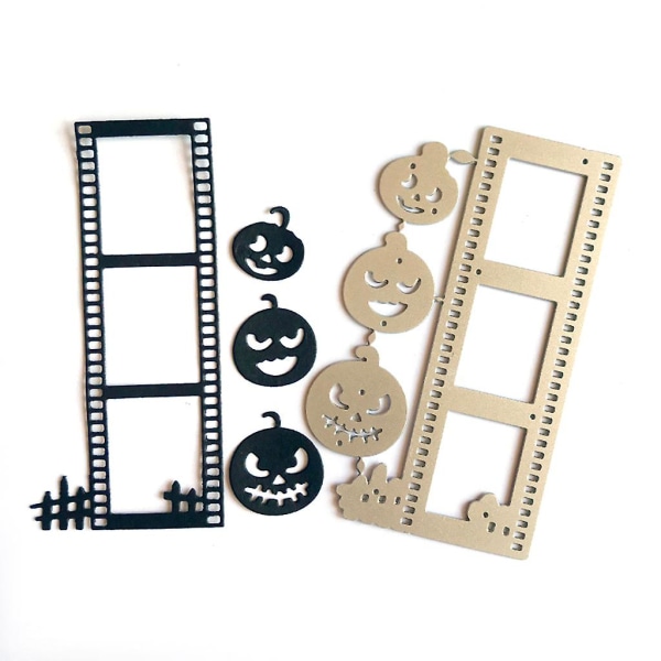 Halloween Pumpa Metall Skärstencil Mall DIY Scrapbooking Album Papperskort Stencil Die Prägling Ornament