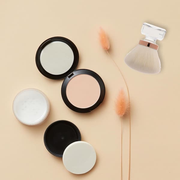 Svampbørste Makeupbørstesæt Pudderkvast til Løst Pudder Rouge og Highlighter