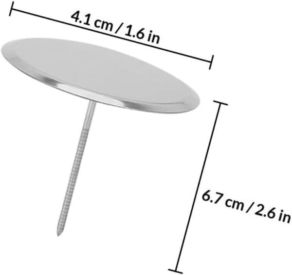 Cake Decorating Nails 6 Pcs Stainless Steel Flower Nails for Pastries and Easy Storage Baking Tools