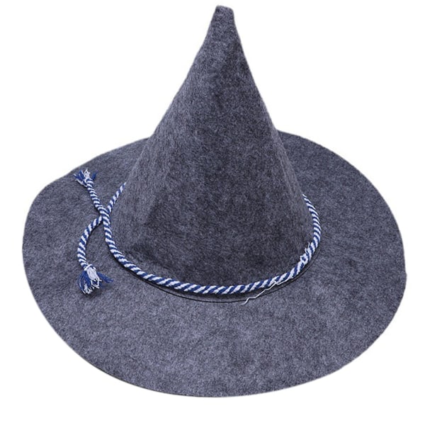 Witch Hat Halloween pääsiäisjuhlat Witch Hat Naamiaiset Juhla Wizard Hat Prop HatGray