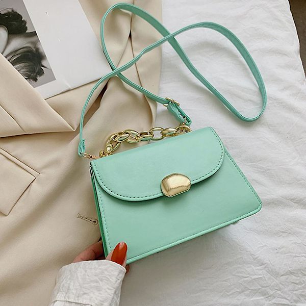 Stiligg Moteveske Retro Casual Kvinner For Tote Skuldervesker Pu Messenger BaGreen