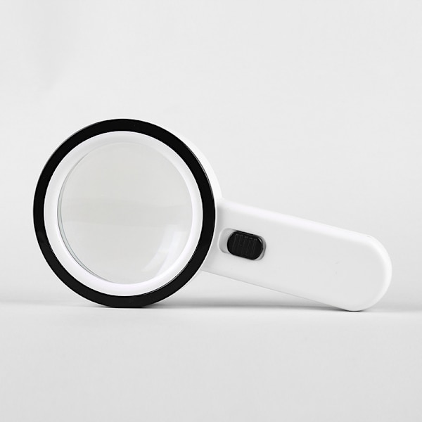 30x LED-belyst glasförstoringsglas, 30x handhållen upplyst förstoringsglas med 12 LED för makuladegeneration & svetsning & inspektion