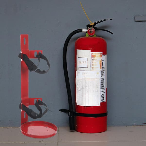 Fire Extinguisher Hanger Fire Extinguisher Bracket Holder Space-Saving Easy to Install Iron Polyester