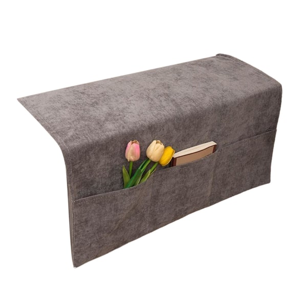 Enkel Soffa Armstödsöverdrag Grå 60x110cm