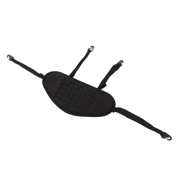 Kayak Backrest Professional Padded Comfortable Waterproof Canoe Backrest with Adjustable Strap Black