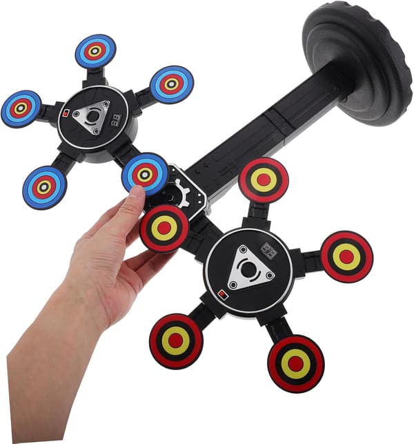Electronic Self-Resetting Shooting Target - Swinging Moving Design for Family Shooting Games & Interactive Fun
