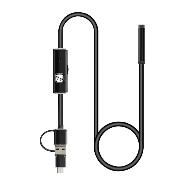 Three-in-one Endoscope Waterproof 7mm Probe 5m Long Line Industrial Endoscope5M