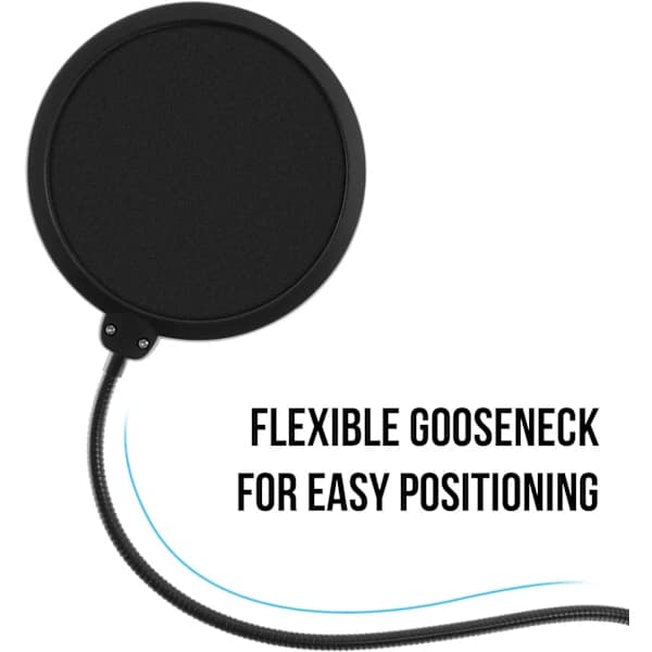 Mikrofon Popfilter, Dobbeltlags Lydskærm, til Blue Yeti
