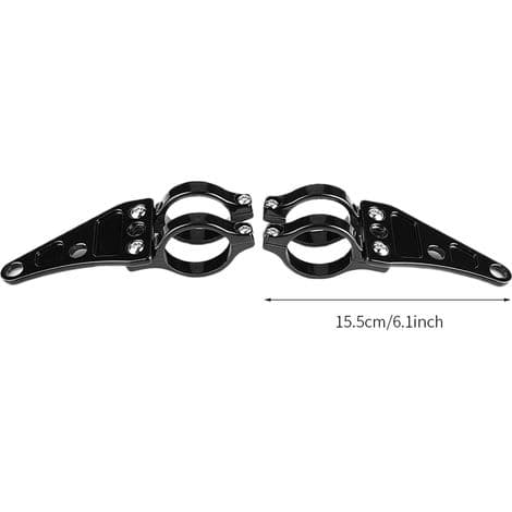 Headlight Brackets, Fork Mounts, 38-41mm (1.5-1.6 inch) Diameter, for Motorcycles
