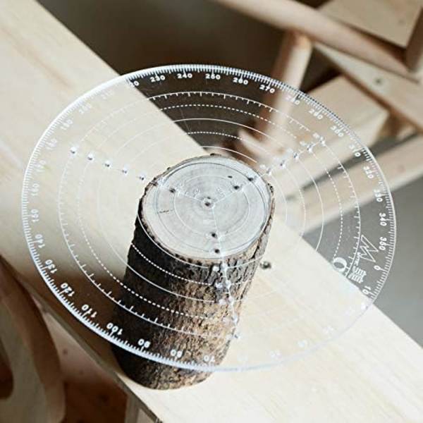300mm/11,8\" Rundt Center Locator Kompas til Trædrejning Arbejde Klar Akryl Tegning Cirkel Diameter (1 Styk)