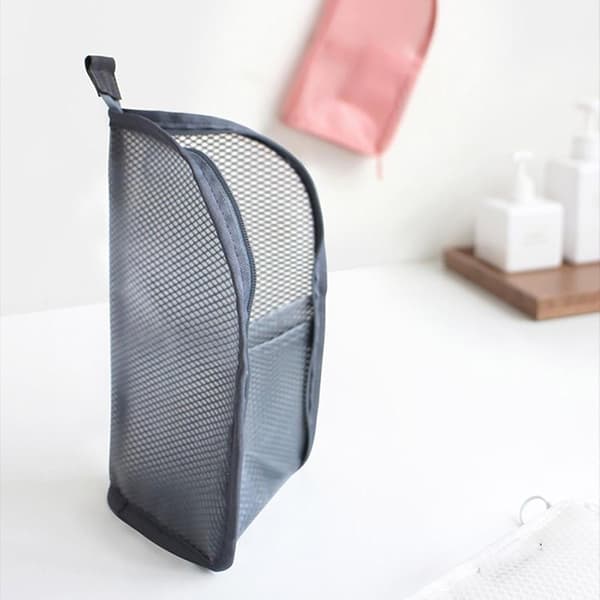 Vertical toiletry bag | Large hanging storage bag, transparent vertical makeup bag (DB)