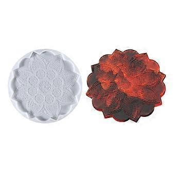 Silicone Jewelry Making Epoxy Mold Decorative for Creative Mandala Coaster Resin Casting Mold DIY Crystal Agate Coaster