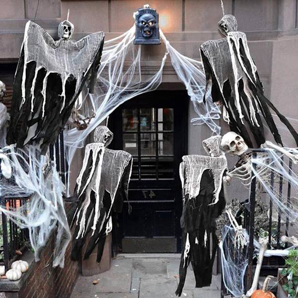 Halloween-ripustushaamu, Ripustusluurankohaamu, Halloween-juhlan koriste, Ripustuskallot kauhuhaamu kummitustaloon
