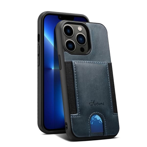 Slim Card Case Designed for iPhone 13 - Wallet Case with Card Holder - Protective/Scratch-Resistant - Compatible with Apple iPhone
