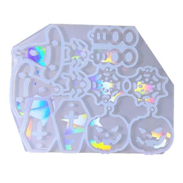 Ørestik Resinform, Holografisk Nøglering Charm Form Diy Resin SmykkeformB