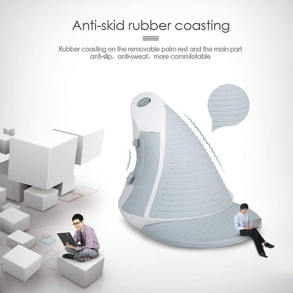 Vertical Mouse, Wireless Ergonomic Mouse, 3 Adjustable DPI (800-1200-1600 DPI), 6 Buttons, Detachable