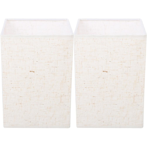 2 stk. Sengebordelampe Skærme Moderne Stil Linned Lys Skærm Vægskærm Lysekrone Lampe Skærm Khaki14x