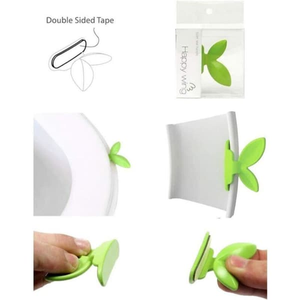 Creative Toilet Lid with Strange Green Leaf Shape