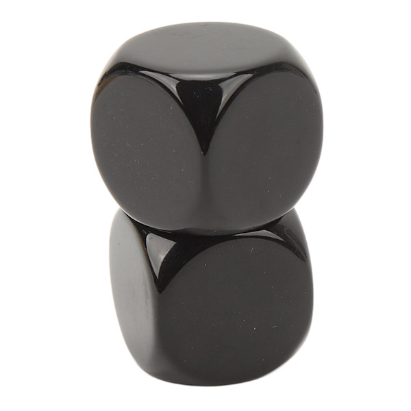 6 Large Rounded Corner Dice Set Waterproof Oxidation Resistant Smooth Surface Bar DIY Black Dice
