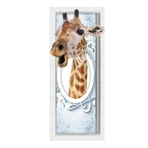 1 stk. Giraff 3D Dørklistremerke
