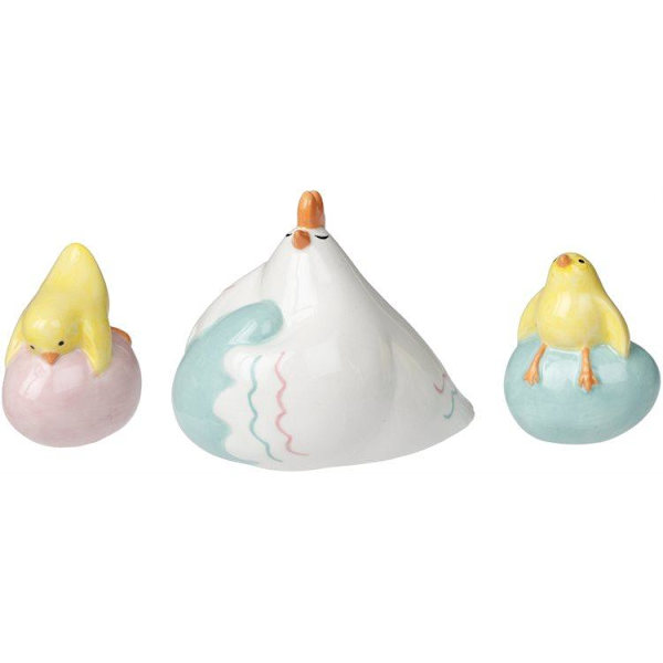 Påsk Minisar Mini-mini-pääsiäinen 3 kpl Cult Design White Vit