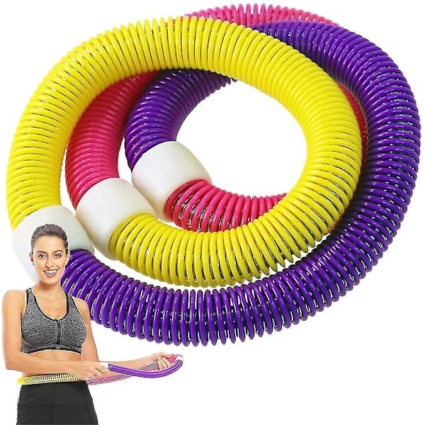 Träningshopp Collapsible Hoop med mjuka fjädrar för viktminskning Hula Hoops