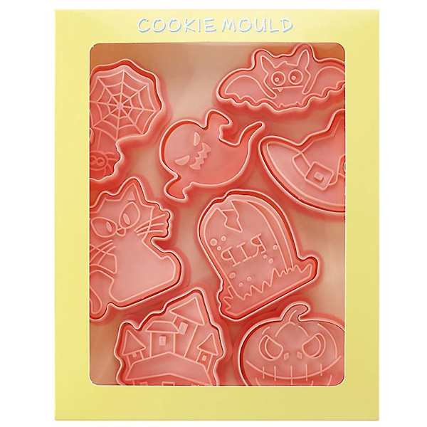 24 Pakke Cookie Udstikkere Cookie Udstikkere Cookie Stempler Tegneserie Halloween Kollektion