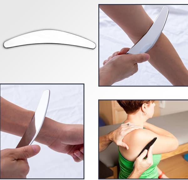 3-i-1 Muskel Skrapeverktøy - Gua Sha Skrapeverktøy Fysioterapi (A+D+S)