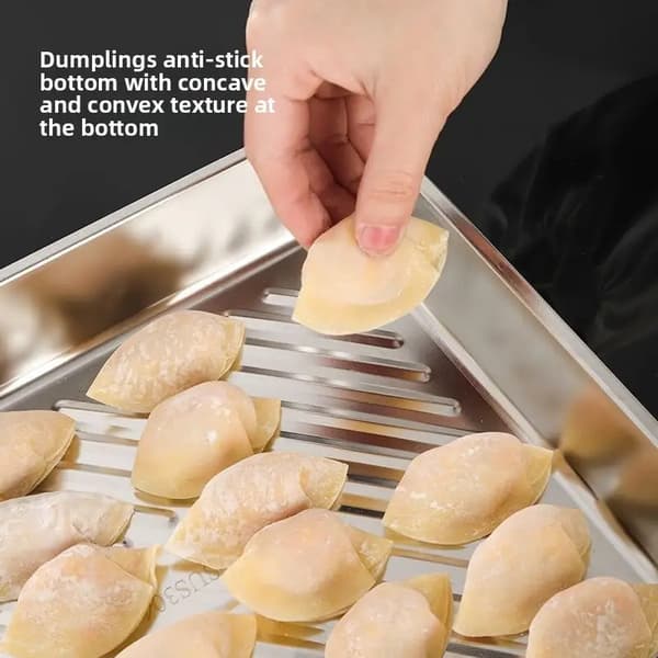 3-pack Large Stainless Steel Baking Sheets with Lids, Rectangular, Easy Clean, Non-Stick for Roasting Vegetables & Meats