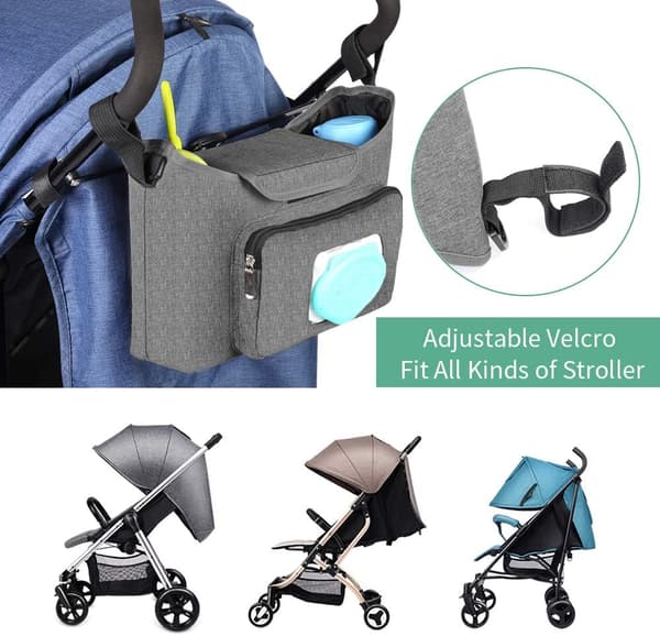 Stroller Organizer - Stroller Accessory Bag Large Space